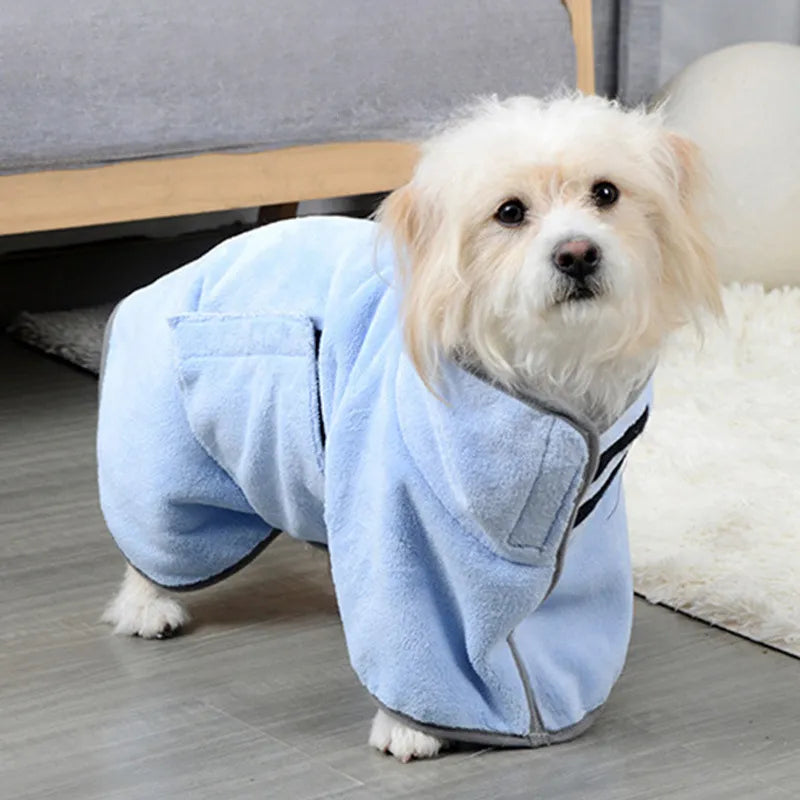 Pet Drying Bathrobe – Ultra-Absorbent Microfibre Towel for Dogs