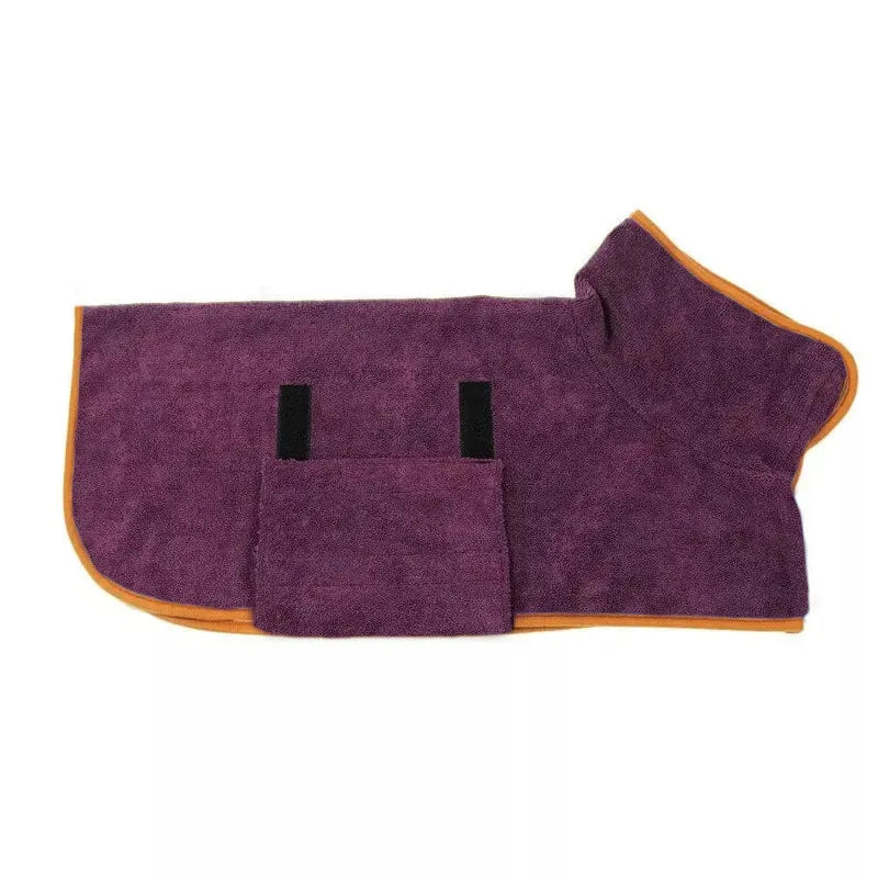 Pet Drying Bathrobe – Ultra-Absorbent Microfibre Towel for Dogs